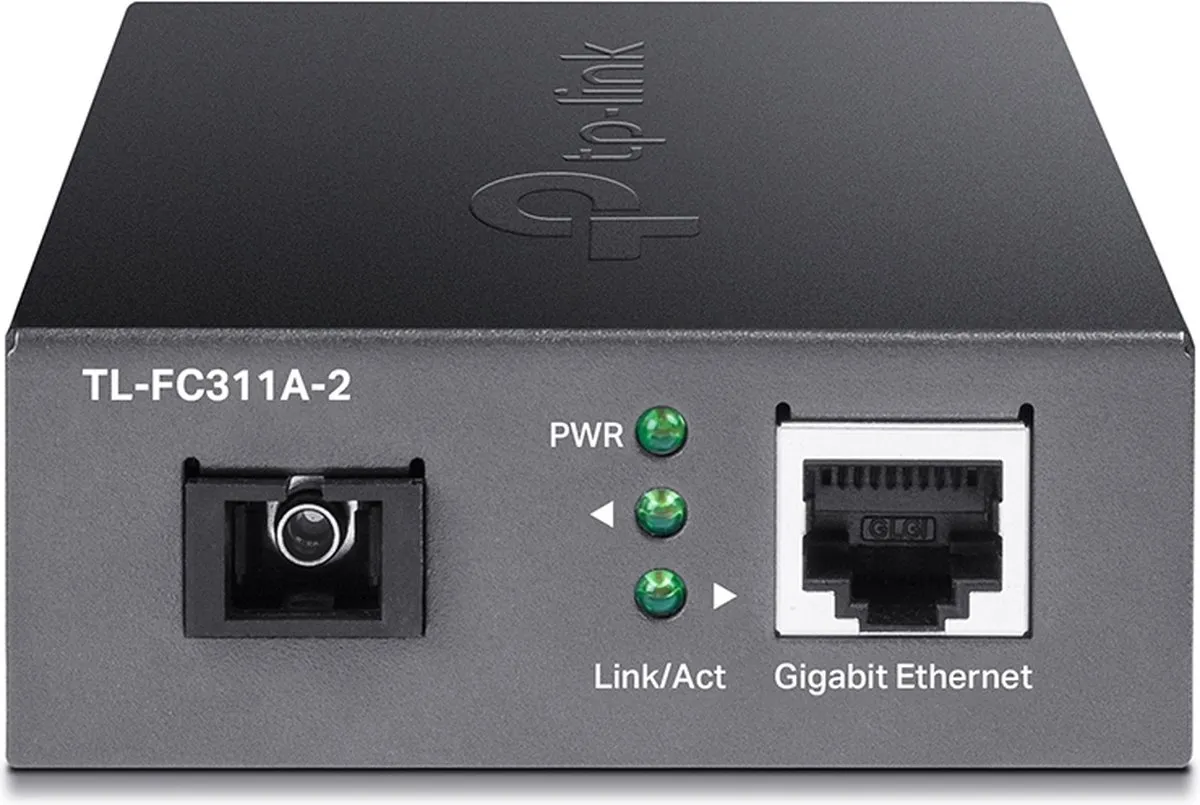 TP-Link TL-FC311A-2 Netwerk Media Converter 1000Mbit - Zwart