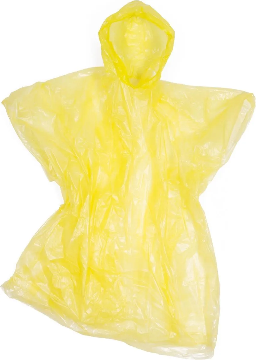 Lastpak Wegwerp Poncho Transparant - Mix Kleuren