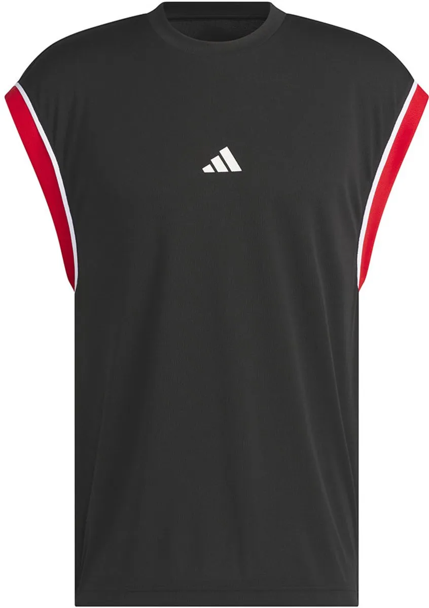adidas Basketball All-World Mouwloos T-shirt IC2369 - L - Zwart