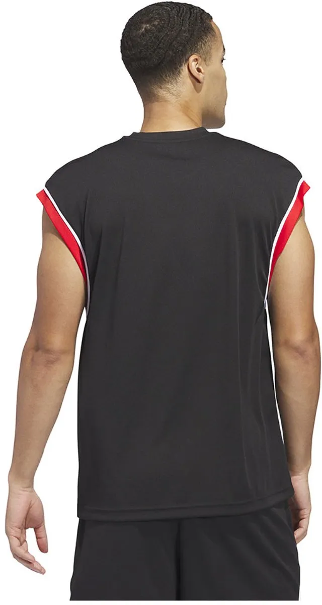 adidas Basketball All-World Mouwloos T-shirt IC2369 - L - Zwart