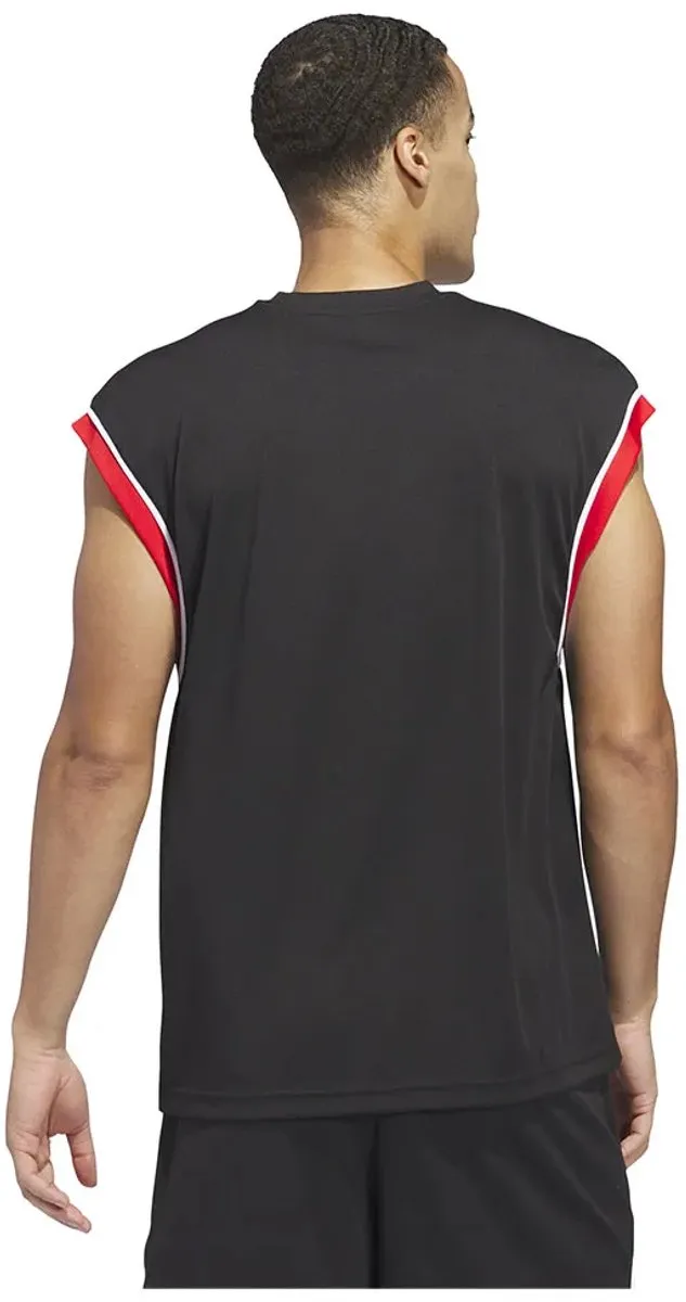 adidas Basketball All-World Mouwloos T-shirt IC2369 - L - Zwart