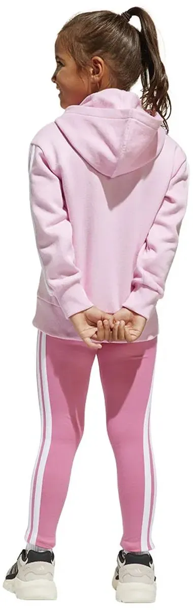Adidas Tiberio 3 Stripes Fleece Trainingspak - Roze 3-4 jaar