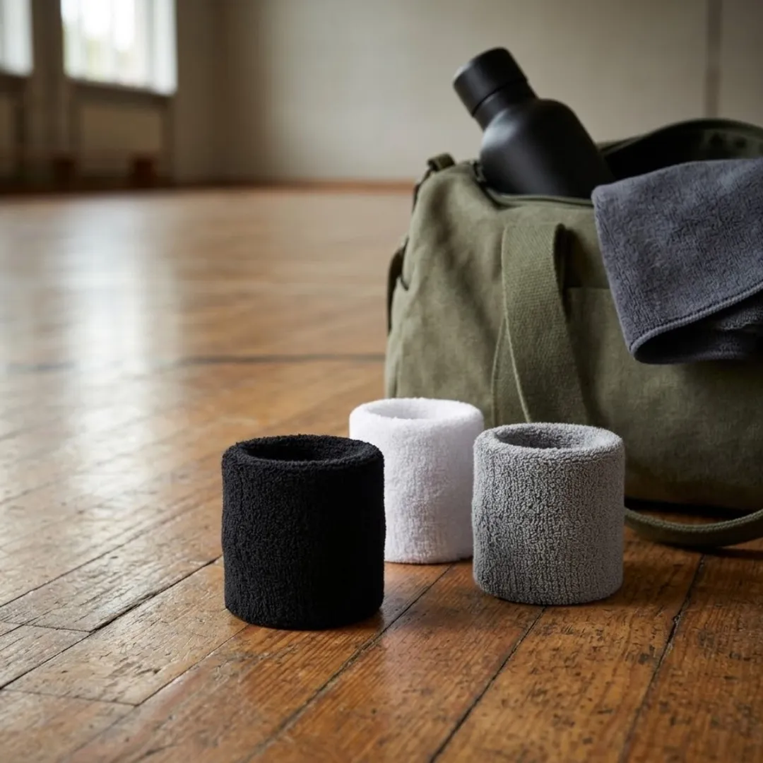 NUVEX Sport Polsband Set 3-delig - Zwart/Wit/Grijs