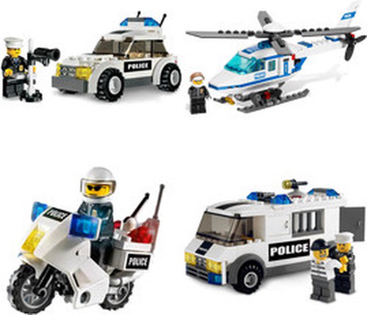 LEGO City Bundle Pack, Super Pack 4 in 1 (Sets 7235, 7236, 7245, and 7741)