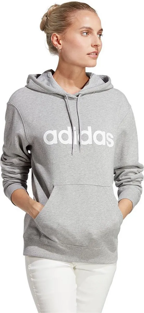 adidas Sportswear Essentials Linear Hoodie IC6884 - Grijs - XS