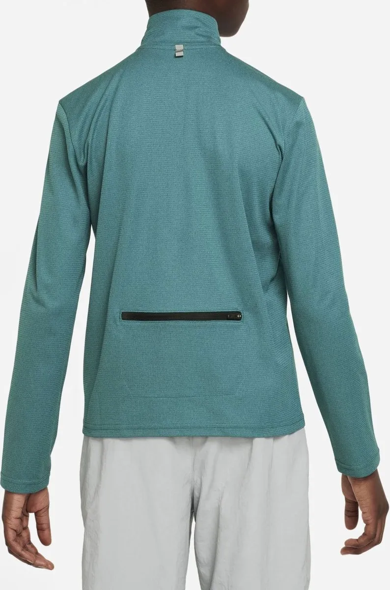 Nike Dri-FIT Poly+ Trainingssweater Junior DQ9024-381 - Maat 140 - Aqua/Grijs