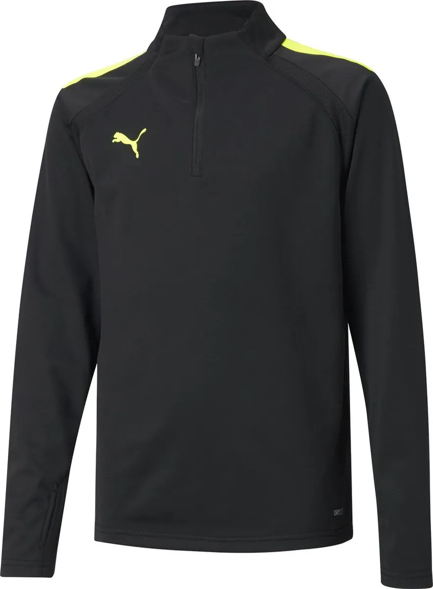 PUMA Teamliga 1/4 Zip Top Jr Sporttrui 152 - Zwart