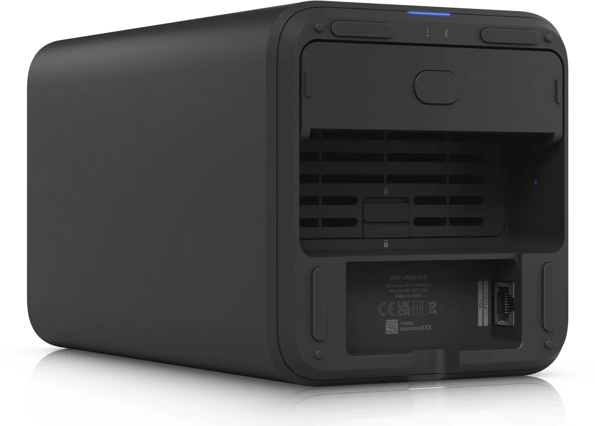 Ubiquiti UNAS 2 NAS - 16TB - 2 Schijfsloten - Zwart - afbeelding 6 van 6
