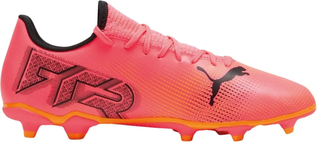 PUMA Future 7 Play Voetbalschoenen - 42.5 - Roze/Oranje - afbeelding 6 van 6