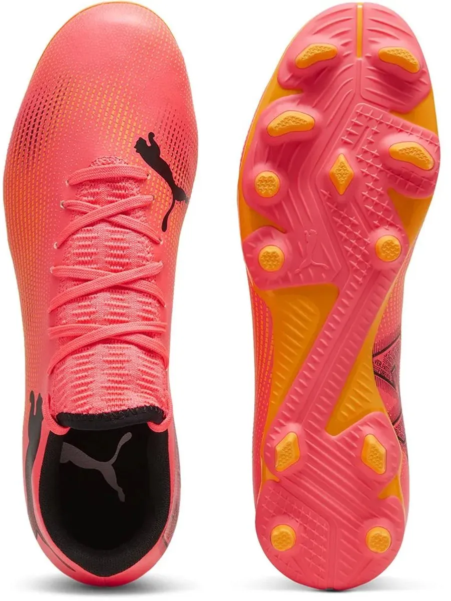 PUMA Future 7 Play Voetbalschoenen - 42.5 - Roze/Oranje
