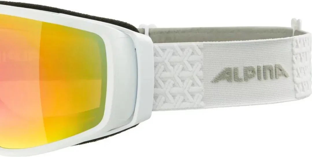 Alpina Double Jack Planet Q-LITE Skibril - Wit - Blauwe Lens
