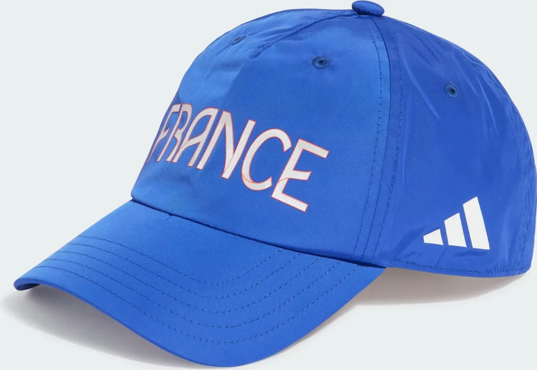 adidas Team France Tech Honkbalpet IS7555 - Blauw