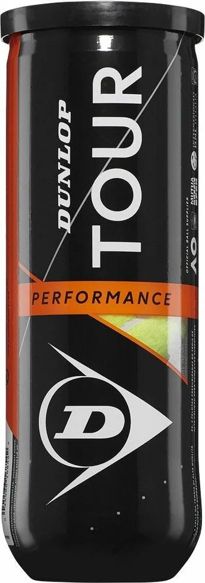 Dunlop Tour Performance Tennisballen - 12 Stuks (4x3) - Geel