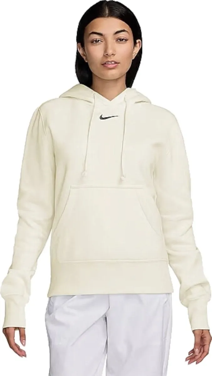 Nike Phoenix Fleece Hoodie Dames - Lichtgrijs - L