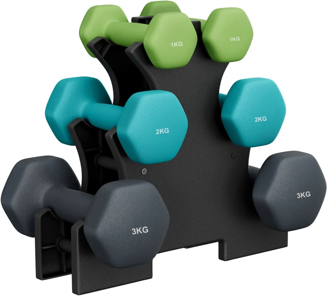 Songmics Halterset 3 Paar 1-3kg met Opbergrek