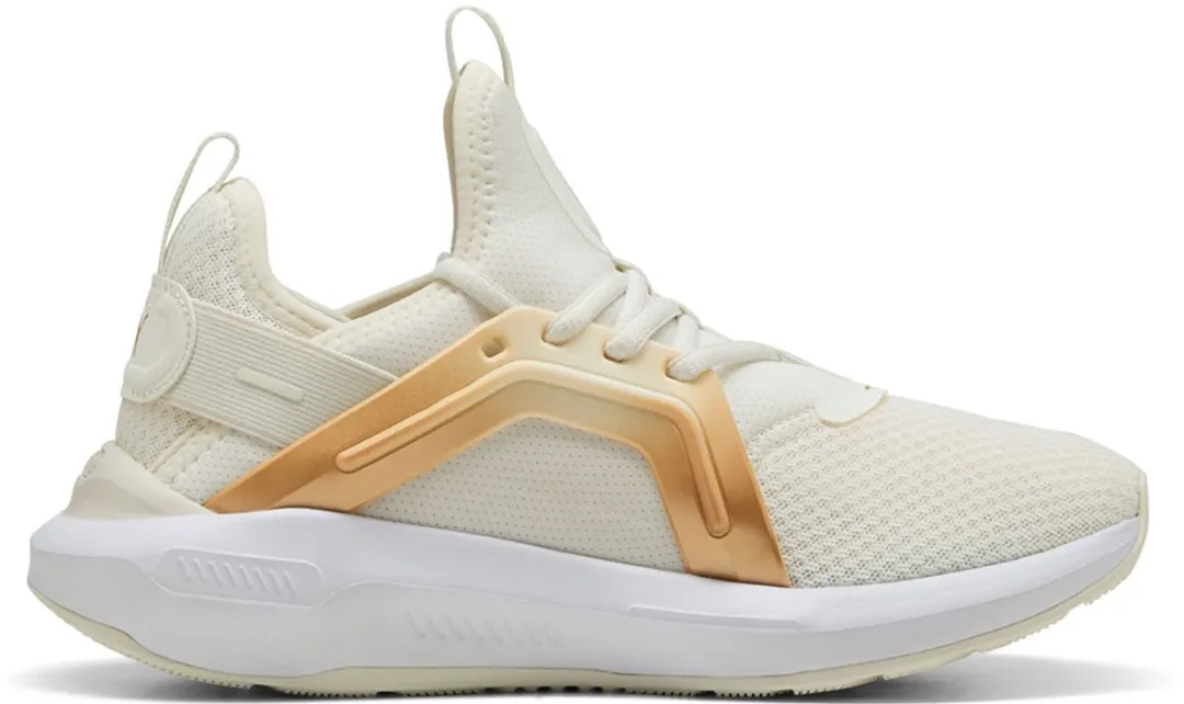 PUMA Softride Enzo 5 Metallic's Hardloopschoenen - 42 - Warm White/Gold/Black