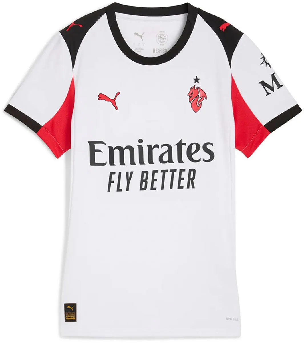 PUMA AC Milan 25/26 Replica Dames T-shirt Wit M