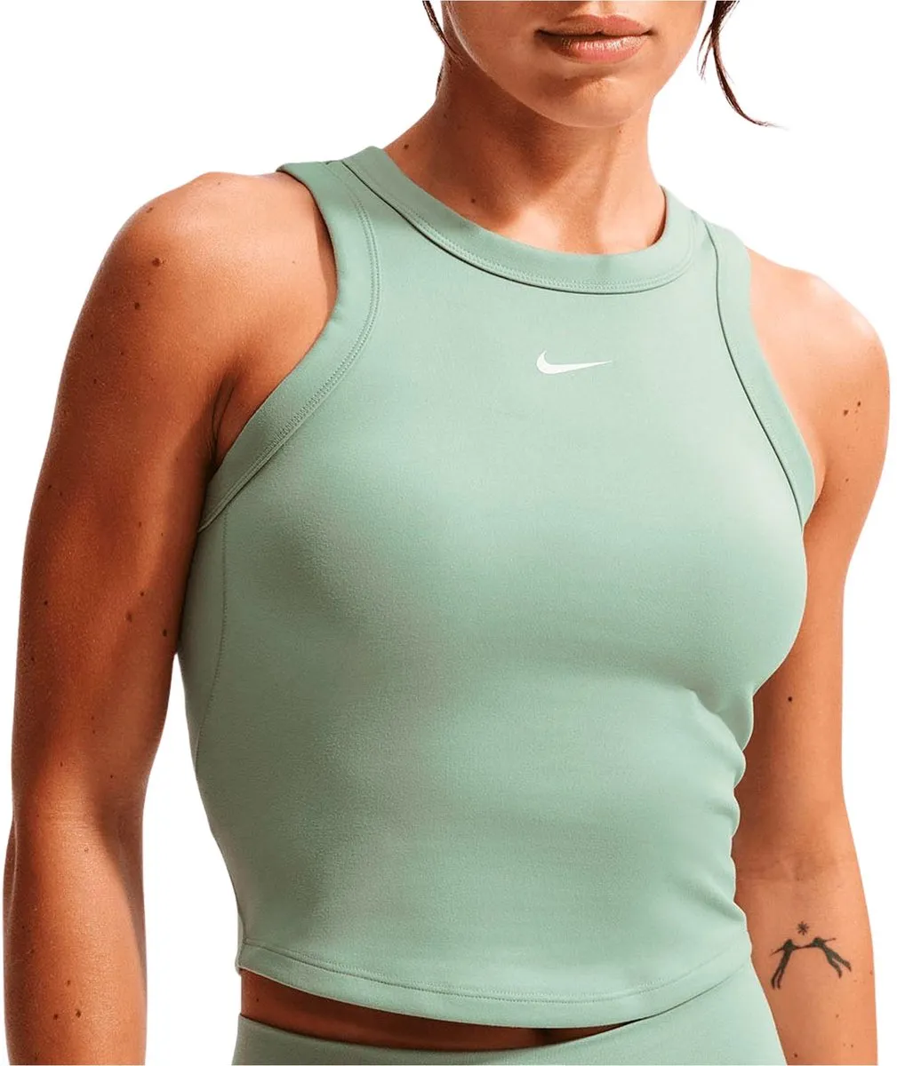 Nike One Fitted Dri-FIT Cropped Tanktop L - Groen