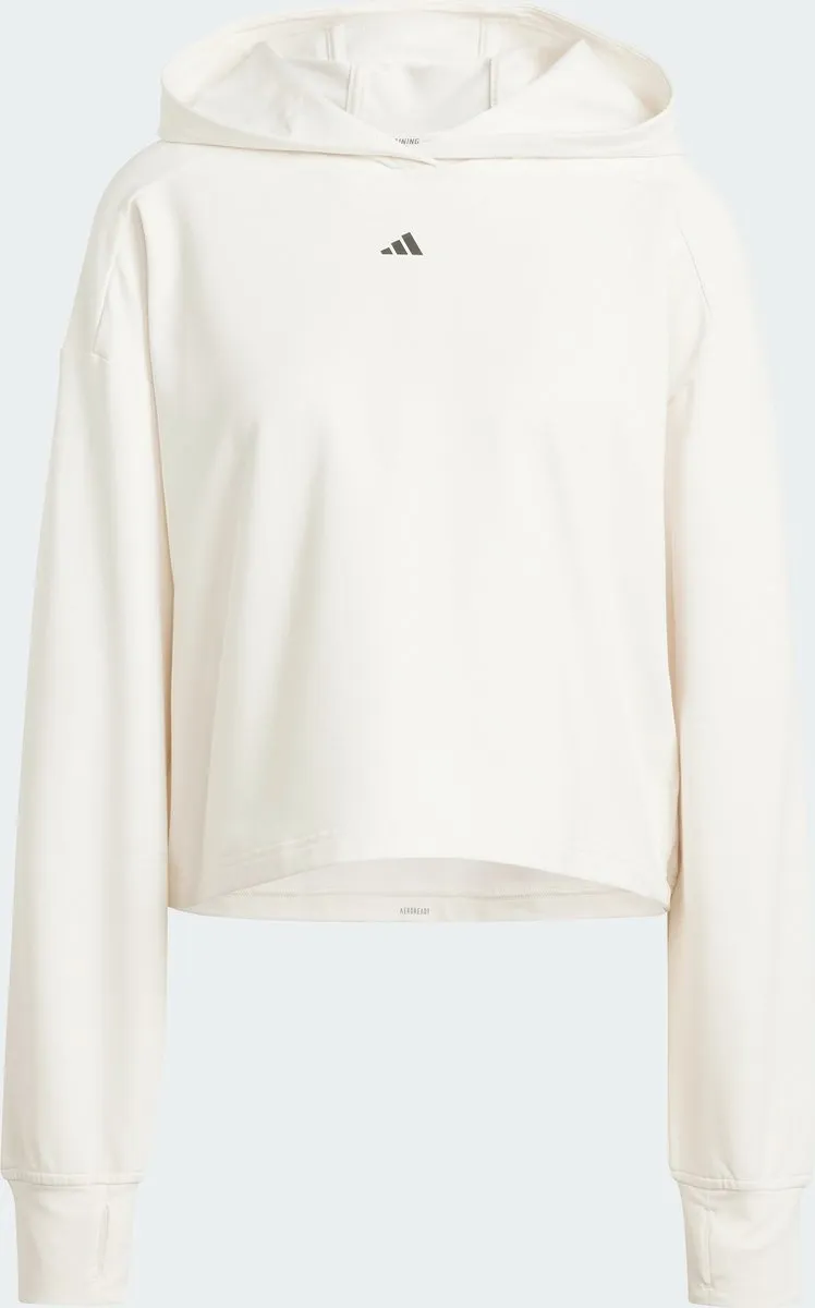 adidas Performance Power Loose Fit Back-Ventilation Hoodie IW3191 - Wit