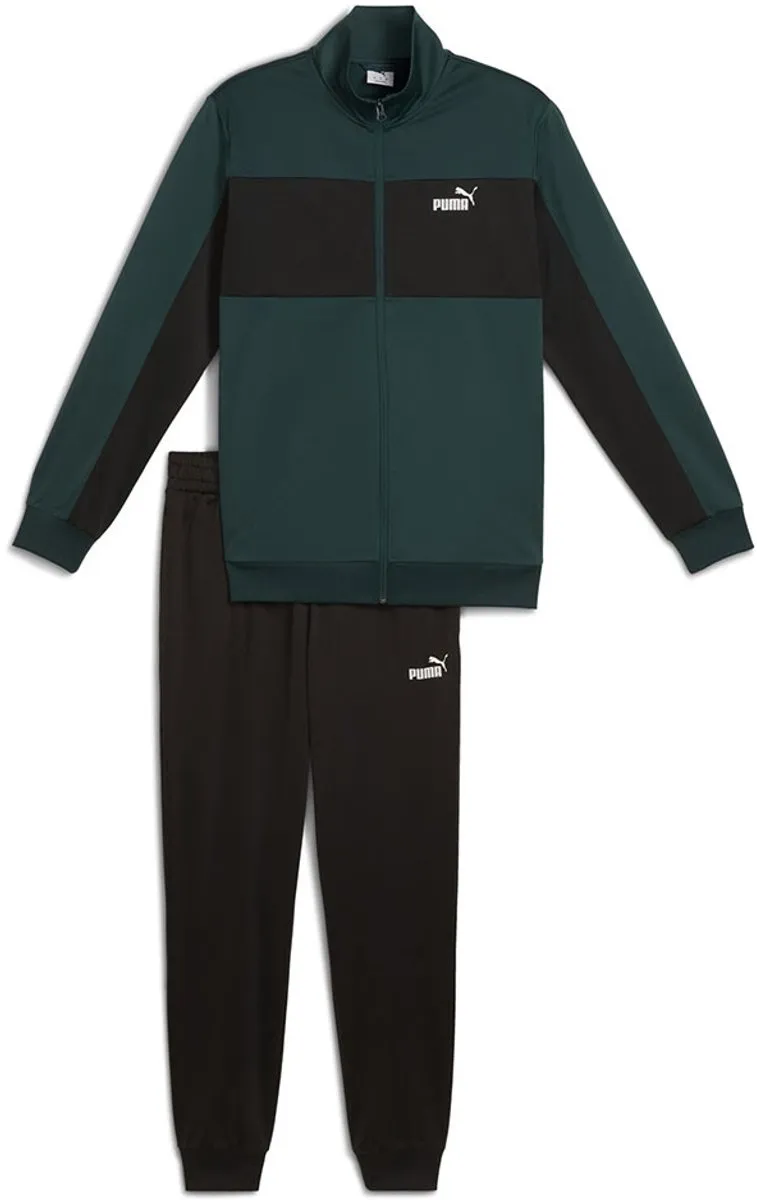 PUMA Poly Colorblock Joggingpak Green Terrain - S