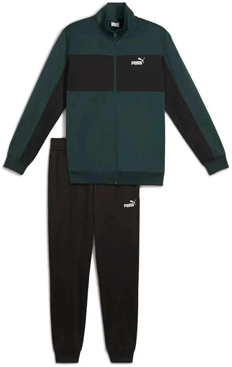 PUMA Poly Colorblock Joggingpak Green Terrain - S