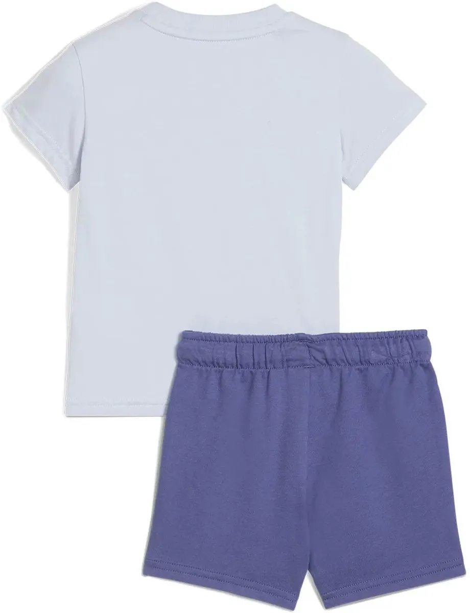 PUMA Minicats Ess Set - T-shirt & korte broek - Paars - 2-4 maanden