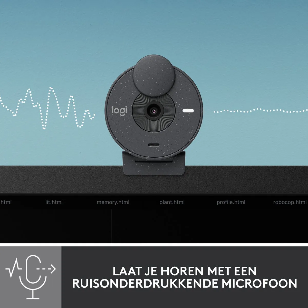 Logitech Brio 300 Webcam Full HD - USB-C - Graphite