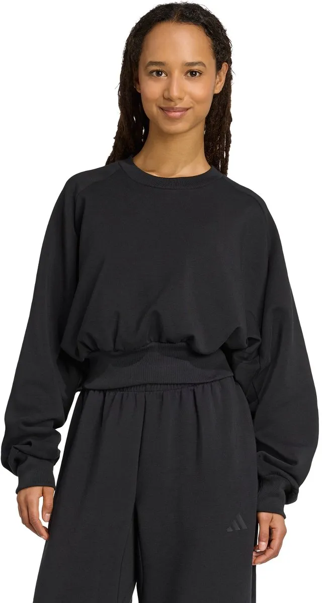 adidas Sportswear Soft Lux Losse Fit Sweatshirt M - Zwart