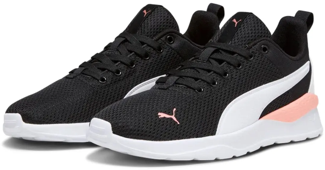 PUMA Anzarun Lite Sneakers Dames 40.5 - Zwart/Wit/Rosa