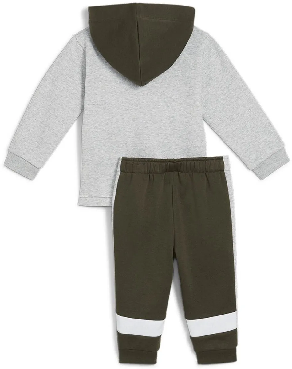 PUMA Minicats Colorblock Set - Trainingspak Groen/Grijs 4-6 Maanden