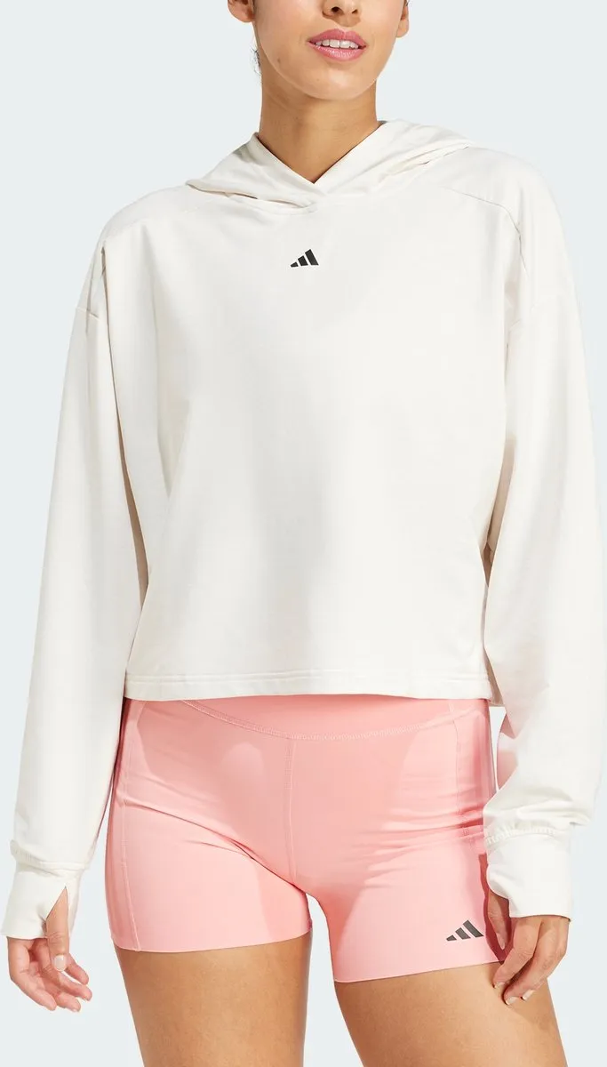 adidas Performance Power Loose Fit Hoodie IW3191 - Wit