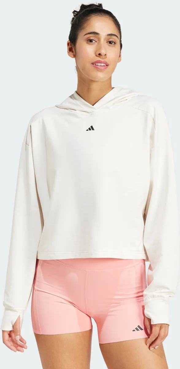 adidas Performance Power Loose Fit Hoodie IW3191 - Wit