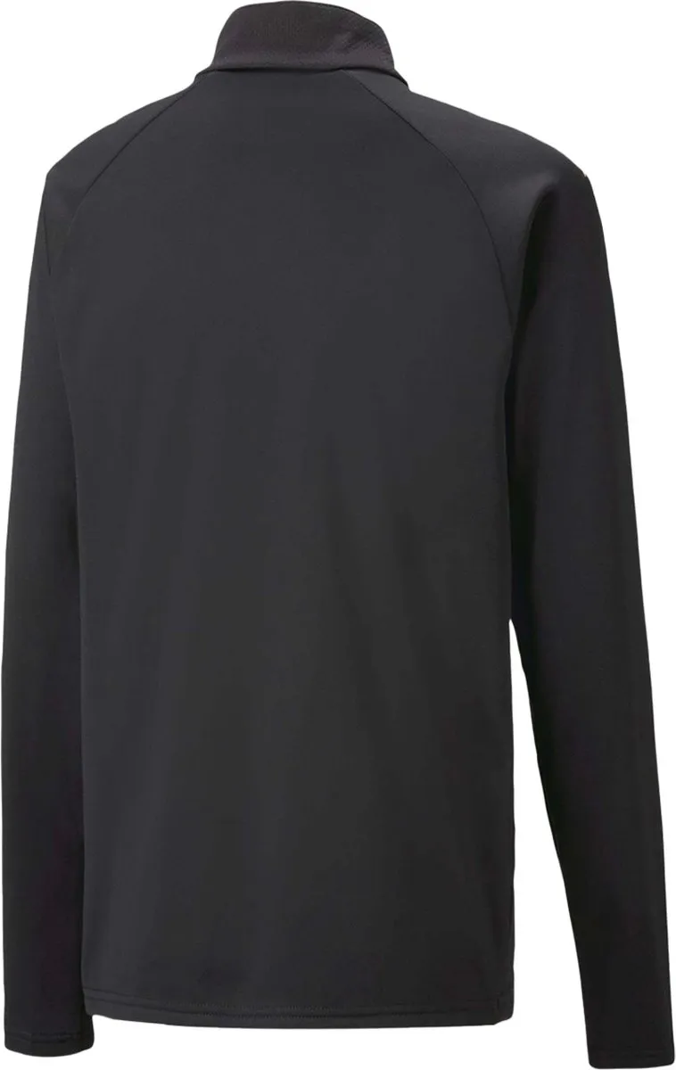 PUMA Teamliga 1/4 Zip Top Jr - Maat 176 - Black/Ultra Orange