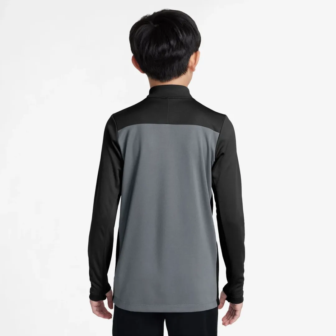 Nike Dri-FIT Academy 25 Trainingssweater Junior HJ3721-066 - Maat 140 - Grijs/Zwart/Rood
