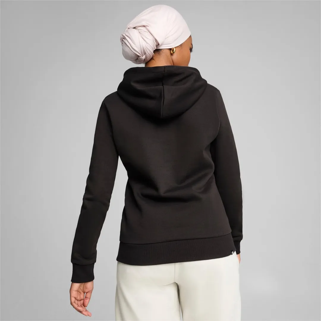 PUMA Ess+ Logo LAB Hoodie Dames - Maat M - Zwart