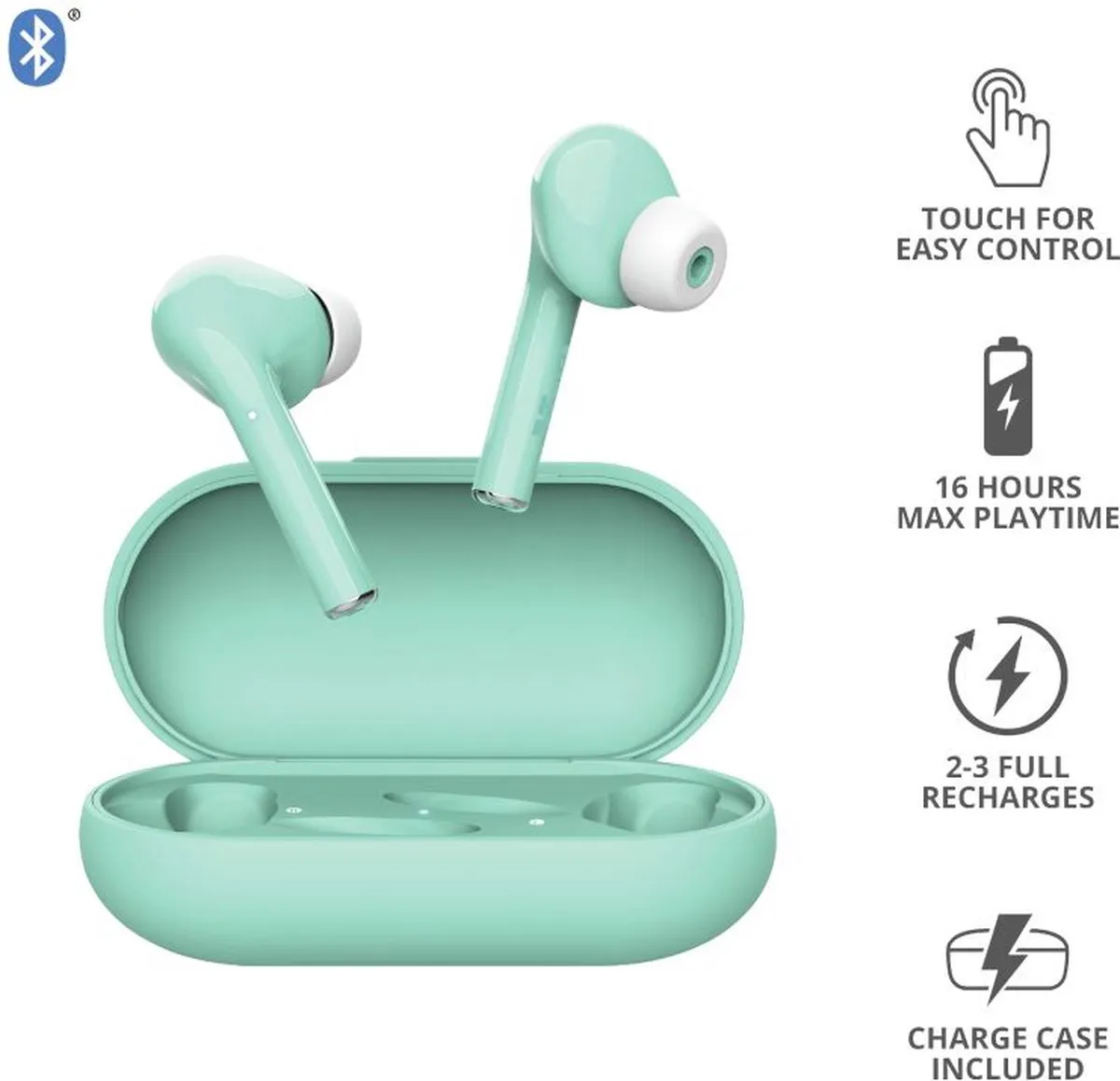 Trust Nika Touch 23703 In-Ear Oordopjes - Groen