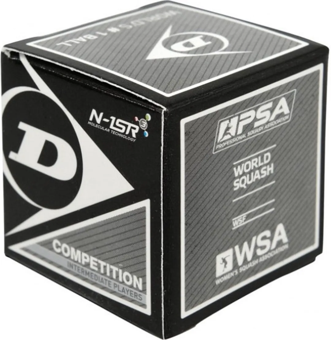 Dunlop Competition Squashbal - 10 Stuks - Zwart
