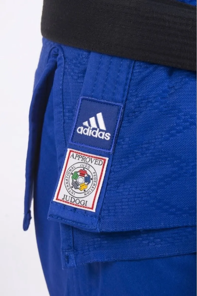 adidas Judopak Champion Slimfit IJF-goedgekeurd 175 - Blauw