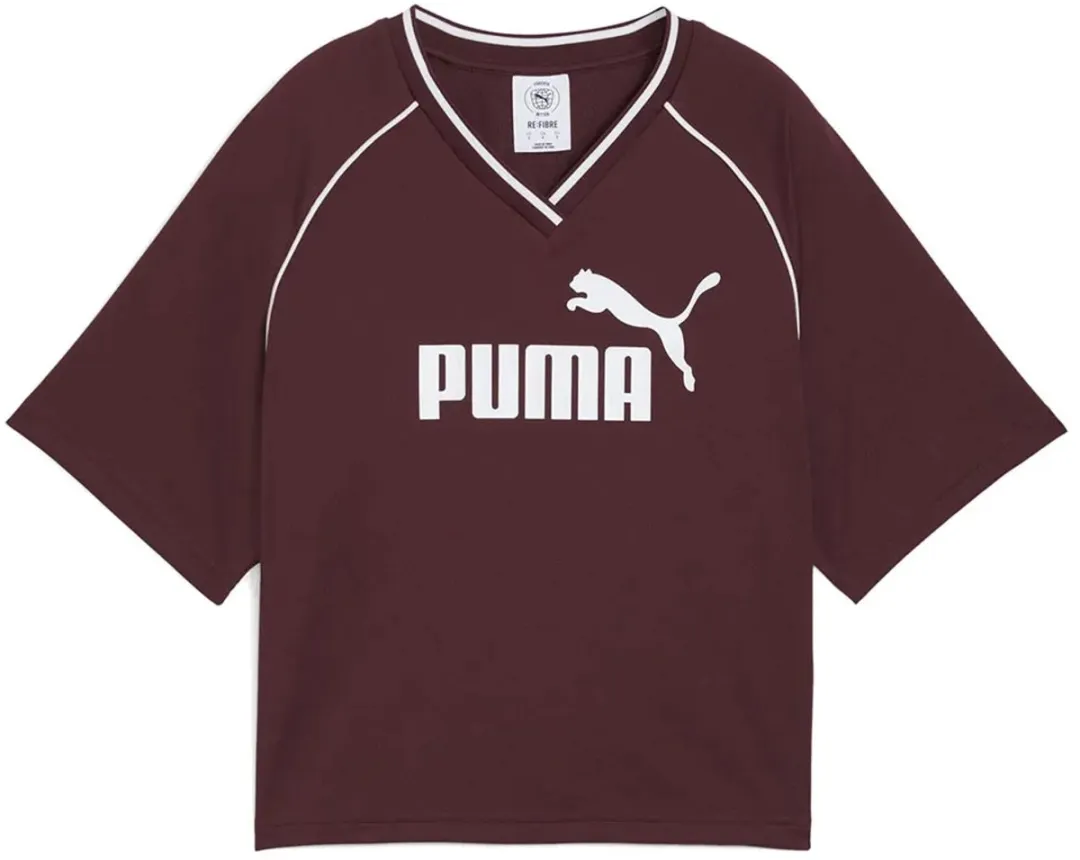 PUMA Ess Relaxed Cropped T-shirt - Rood - 2XS