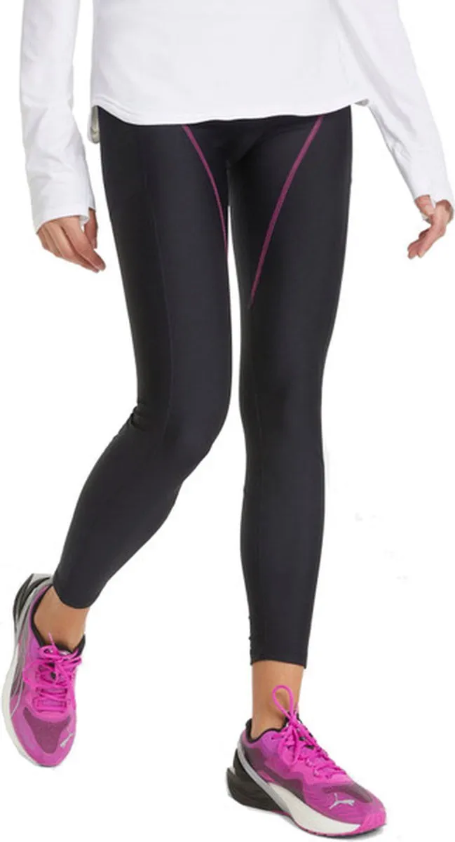 PUMA Run Marathon Tight Dames - Sportbroek 52138551 - S - Lichtgroen/Zwart