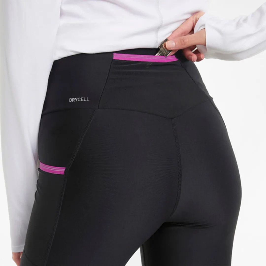 PUMA Run Marathon Tight Dames - Sportbroek 52138551 - S - Lichtgroen/Zwart