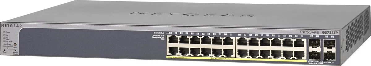 Netgear GS728TP Smart Managed Switch 24x PoE 1Gbps - 4x SFP - afbeelding 6 van 6