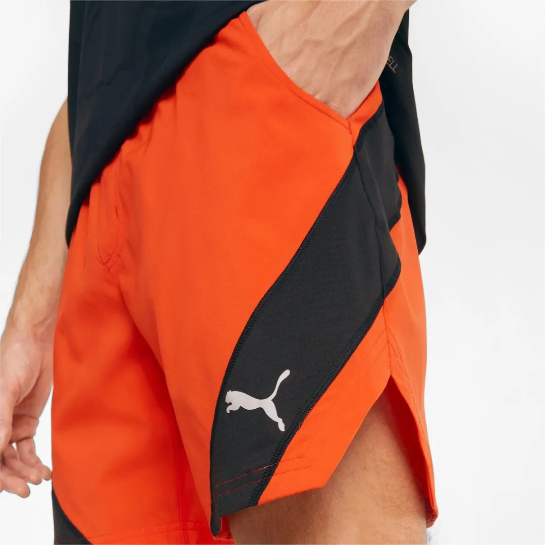 PUMA Train Vent Woven 7' Sportbroek Short - Maat L - Rood/Zwart