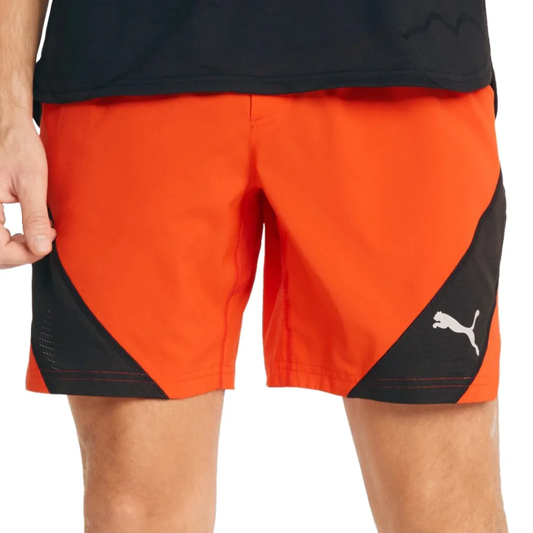 PUMA Train Vent Woven 7' Sportbroek Short - Maat L - Rood/Zwart