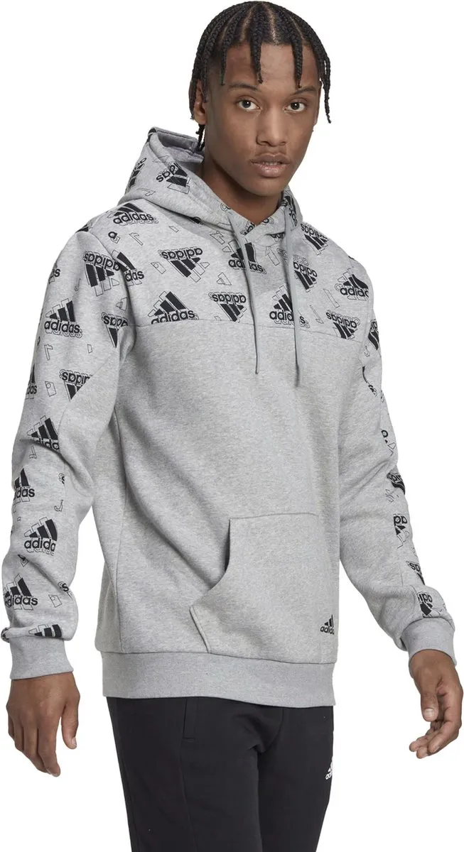 Adidas Stadium Graphic Hoodie - M - Grijs