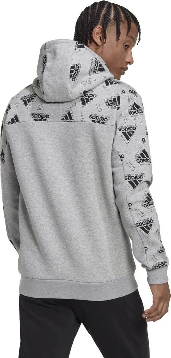 Adidas Stadium Graphic Hoodie - M - Grijs