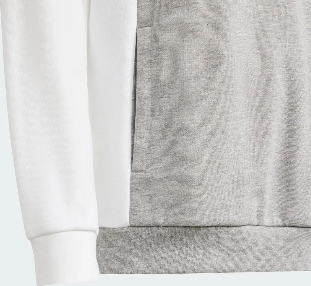 adidas Essentials Colorblock Hoodie Kids 164 - Grijs