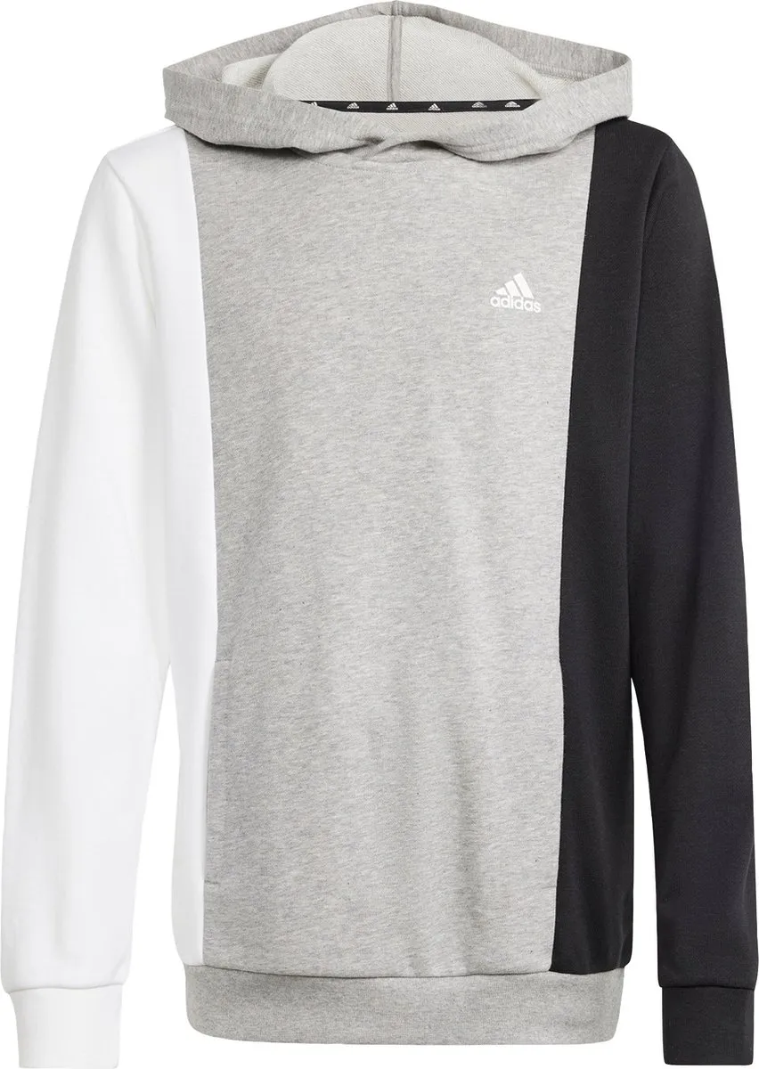 adidas Essentials Colorblock Hoodie Kids 164 - Grijs