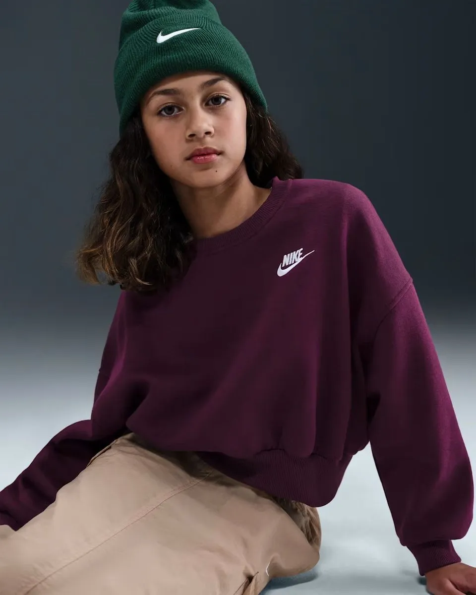 Nike Club Fleece Sweater - Rood S