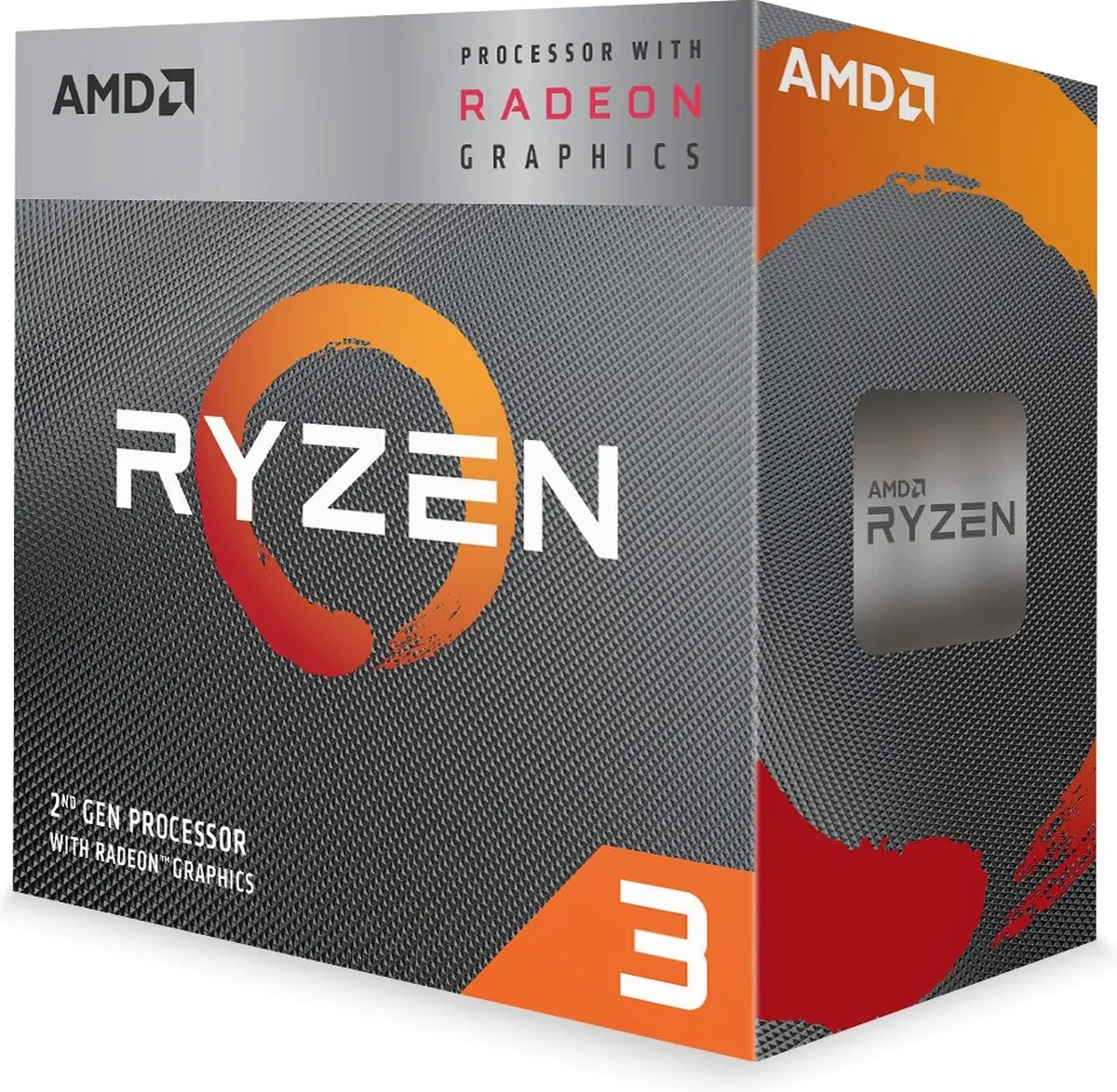 AMD Ryzen 3 3200G Processor - 4 Core/16 Threads - 3,6/4,0GHz - AM4 - Incl. koeler